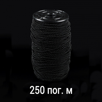 Цепь управления пластиковая 4,5х6,0 мм Черная / Бобина