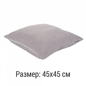 Подушка декоративная «Лен» серый