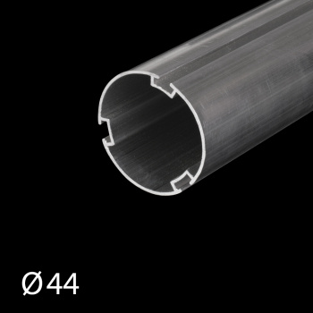 Труба ø44 мм с тремя пазами L=5 м для рулонной шторы (Алюминий)