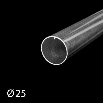 Труба ø25 мм алюминиевая L=6 м для рулонной шторы